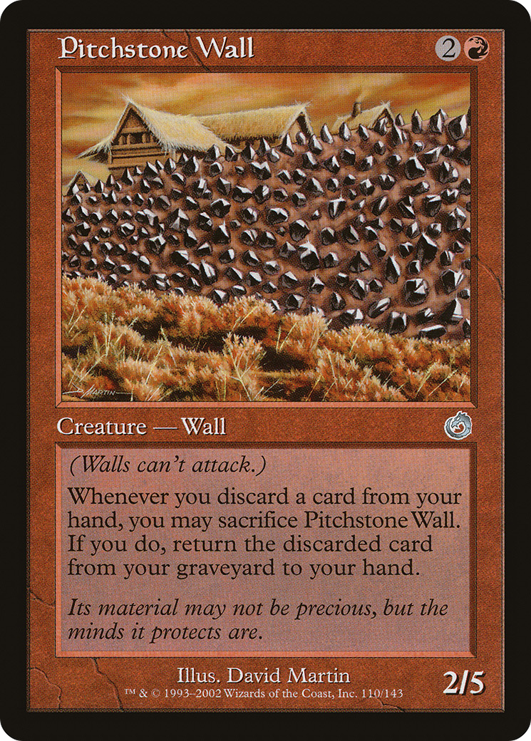 Pitchstone Wall (TOR-110) [Torment] MTG Single Wizards of the Coast
