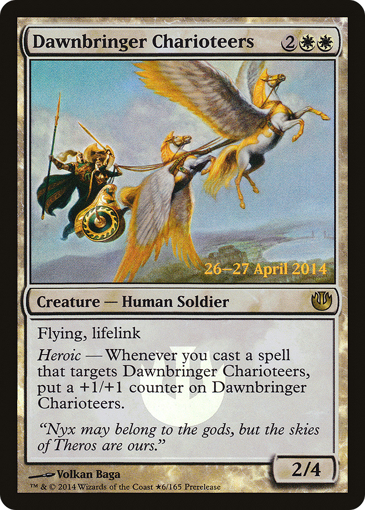 Dawnbringer Charioteers (PRE-06★) [Journey into Nyx Promos] Foil MTG Single Wizards of the Coast