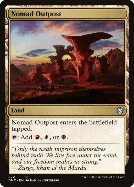 Nomad Outpost (DMC-222) [Dominaria United Commander] MTG Single Wizards of the Coast