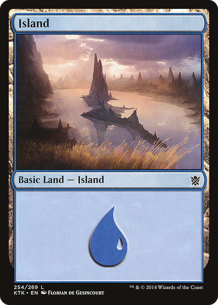 Island (254) (KTK-254) [Khans of Tarkir] MTG Single Wizards of the Coast