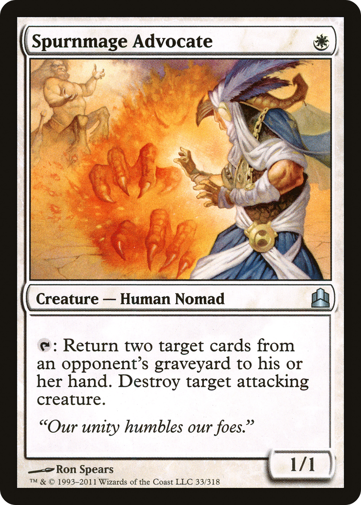 Spurnmage Advocate (CMD-033) [Commander 2011] MTG Single Wizards of the Coast