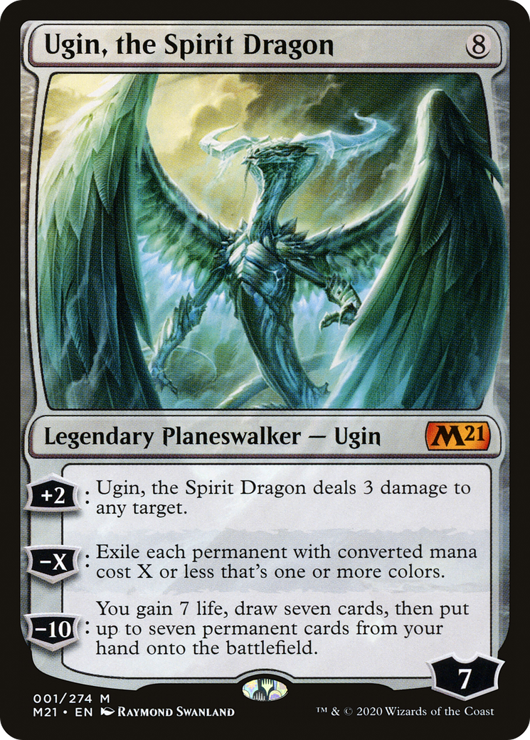 Ugin, the Spirit Dragon (M21-001) [Core Set 2021] Foil MTG Single Wizards of the Coast