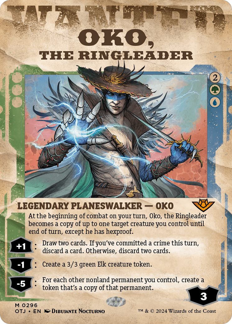 Oko, the Ringleader (OTJ-296) [Outlaws of Thunder Junction] (Showcase) (Borderless) MTG Single Wizards of the Coast