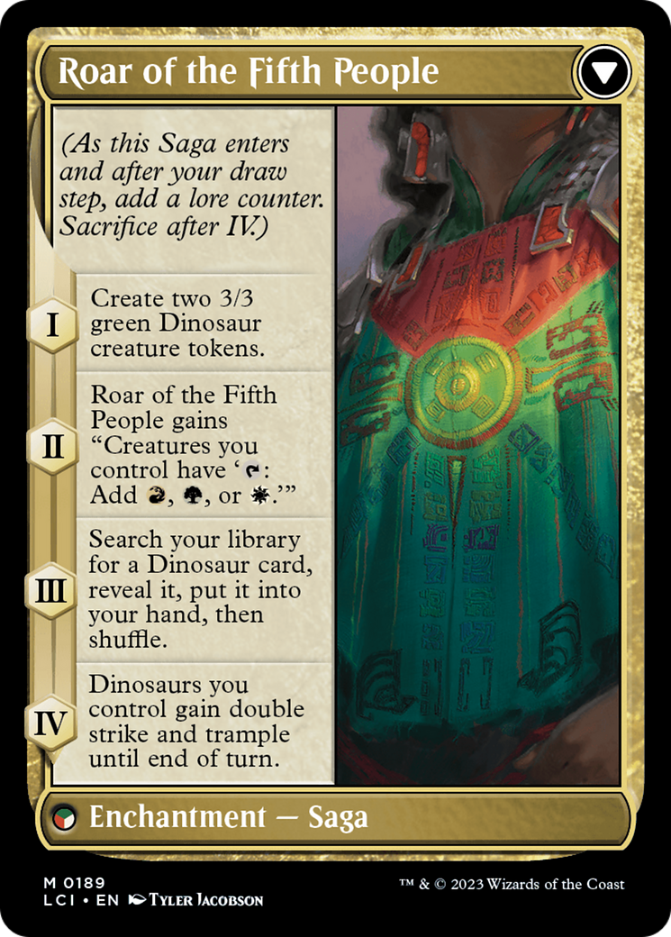 Huatli, Poet of Unity // Roar of the Fifth People [The Lost Caverns of Ixalan] MTG Single Magic: The Gathering   
