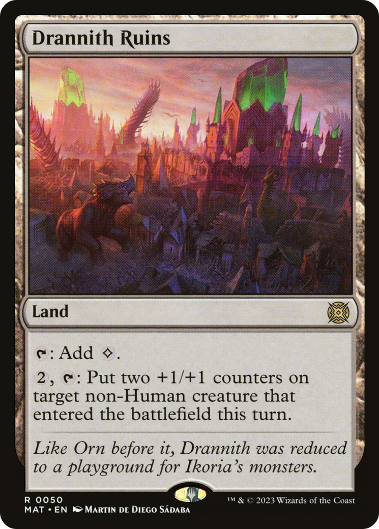 Drannith Ruins (MAT-050) [March of the Machine: The Aftermath] Foil MTG Single Wizards of the Coast