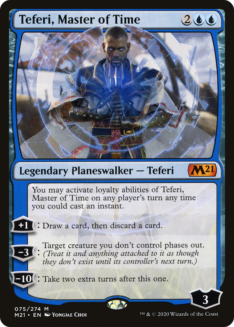 Teferi, Master of Time (M21-075) [Core Set 2021] Foil MTG Single Wizards of the Coast