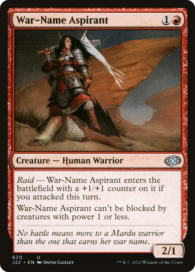 War-Name Aspirant (J22-620) [Jumpstart 2022] MTG Single Wizards of the Coast