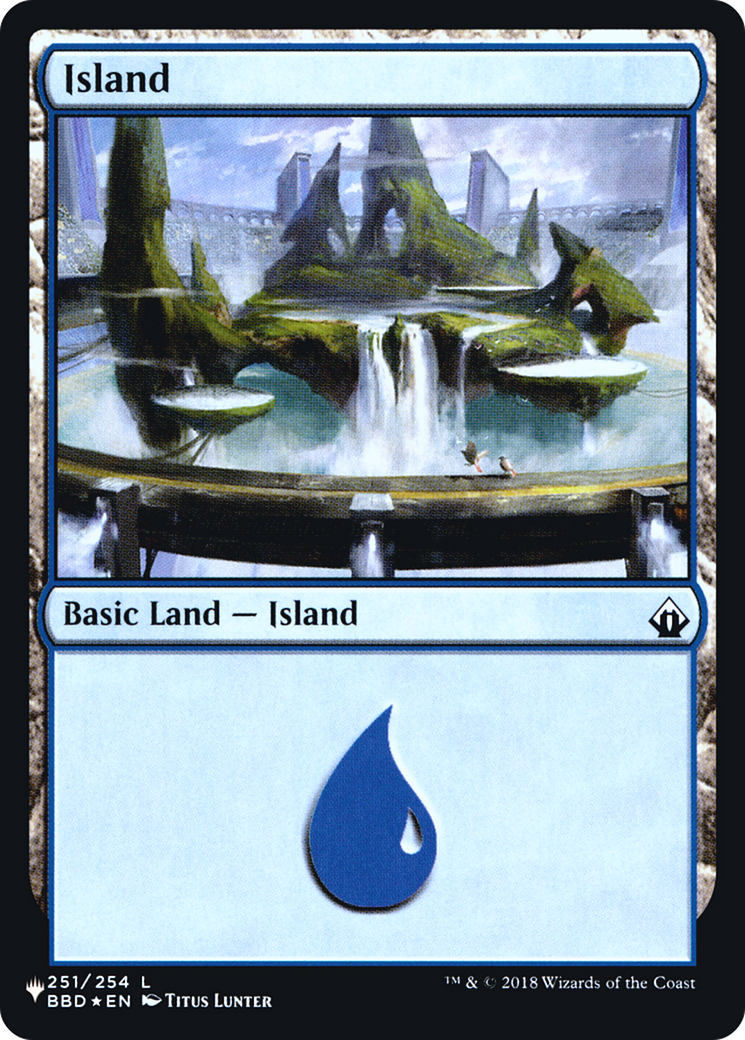 Island (LIST-BBD-251) [Mystery Booster] The List Foil MTG Single Wizards of the Coast
