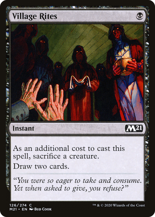 Village Rites (M21-126) [Core Set 2021] MTG Single Wizards of the Coast