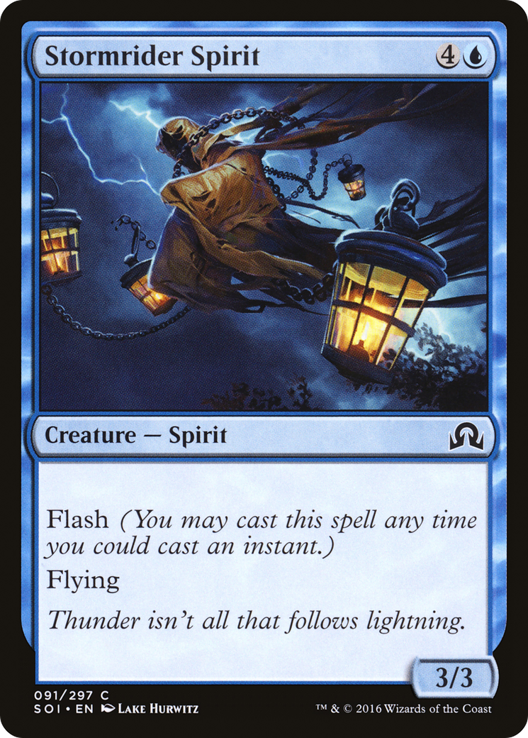 Stormrider Spirit (SOI-091) [Shadows over Innistrad] Foil MTG Single Wizards of the Coast