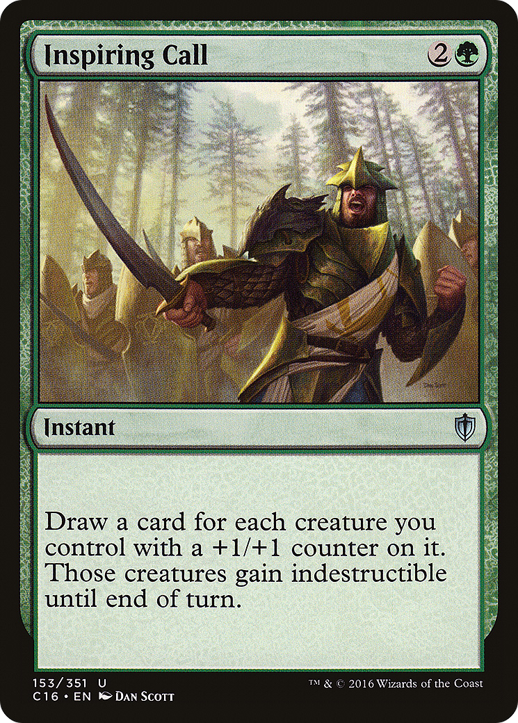Inspiring Call (C16-153) [Commander 2016] MTG Single Wizards of the Coast