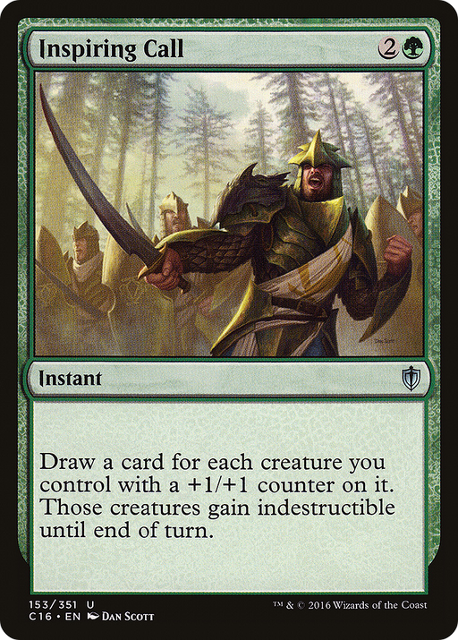 Inspiring Call (C16-153) [Commander 2016] MTG Single Wizards of the Coast