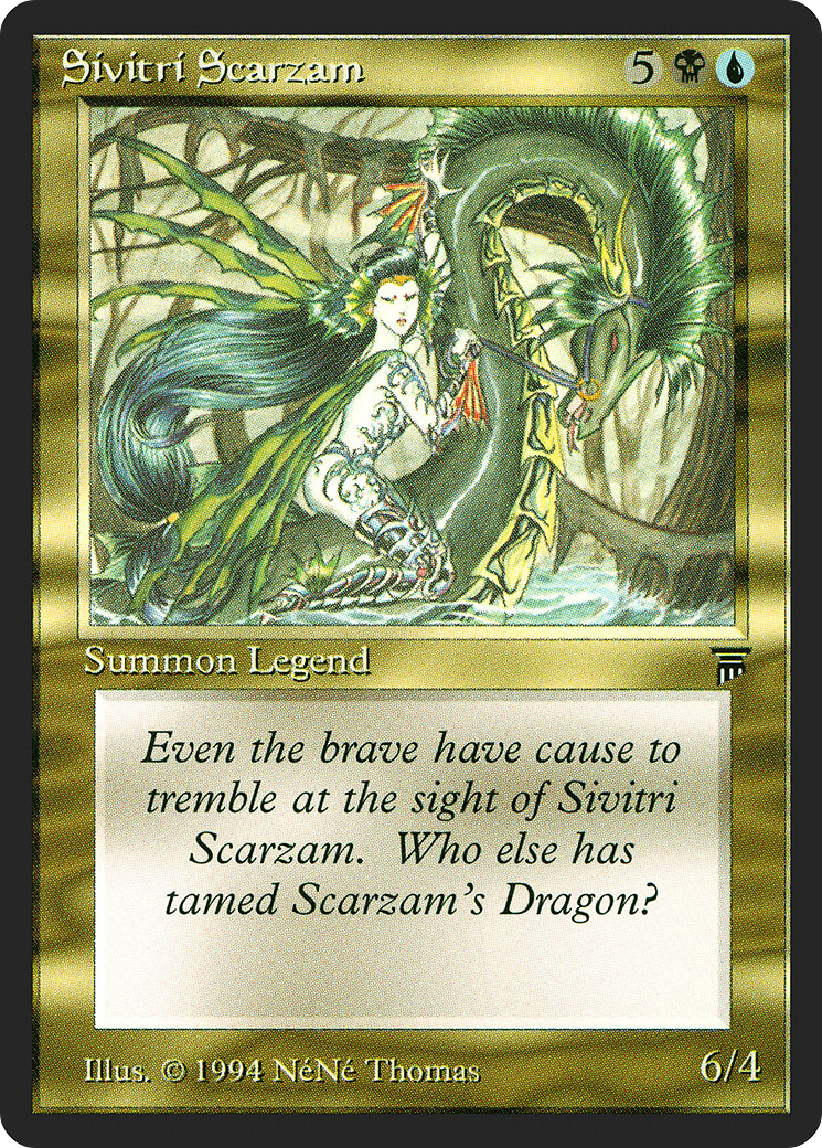 Sivitri Scarzam (LEG-258) [Oldschool] Legends MTG Single Wizards of the Coast