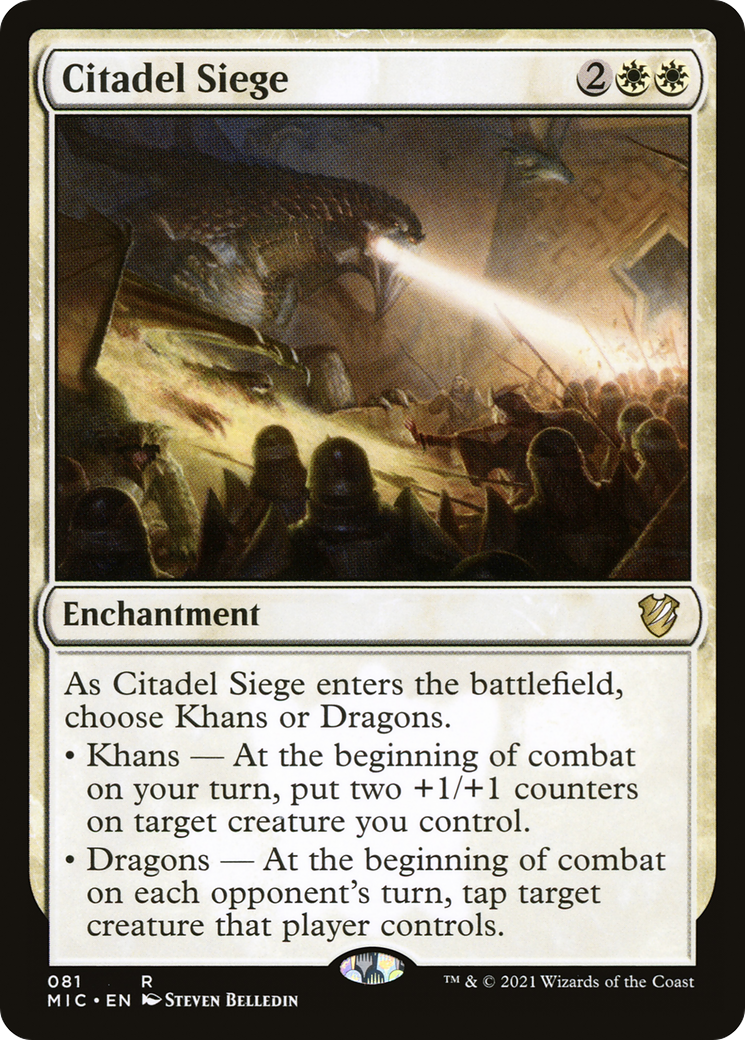 Citadel Siege (MIC-081) [Midnight Hunt Commander] MTG Single Wizards of the Coast