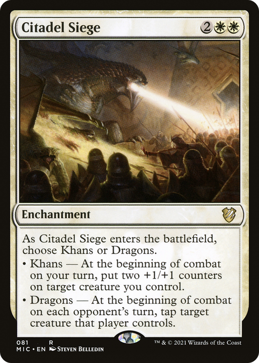 Citadel Siege (MIC-081) [Midnight Hunt Commander] MTG Single Wizards of the Coast