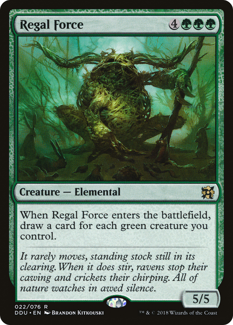 Regal Force (DDU-022) [Misc] Duel Decks: Elves vs. Inventors MTG Single Wizards of the Coast