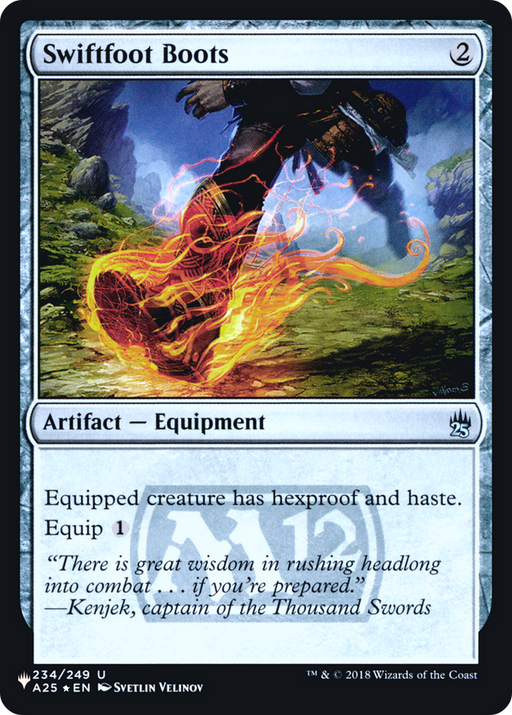 Swiftfoot Boots (PLST-A25-234) [Mystery Booster] The List Foil MTG Single Wizards of the Coast