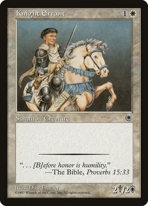 Knight Errant (POR-020) [Misc] Portal MTG Single Wizards of the Coast