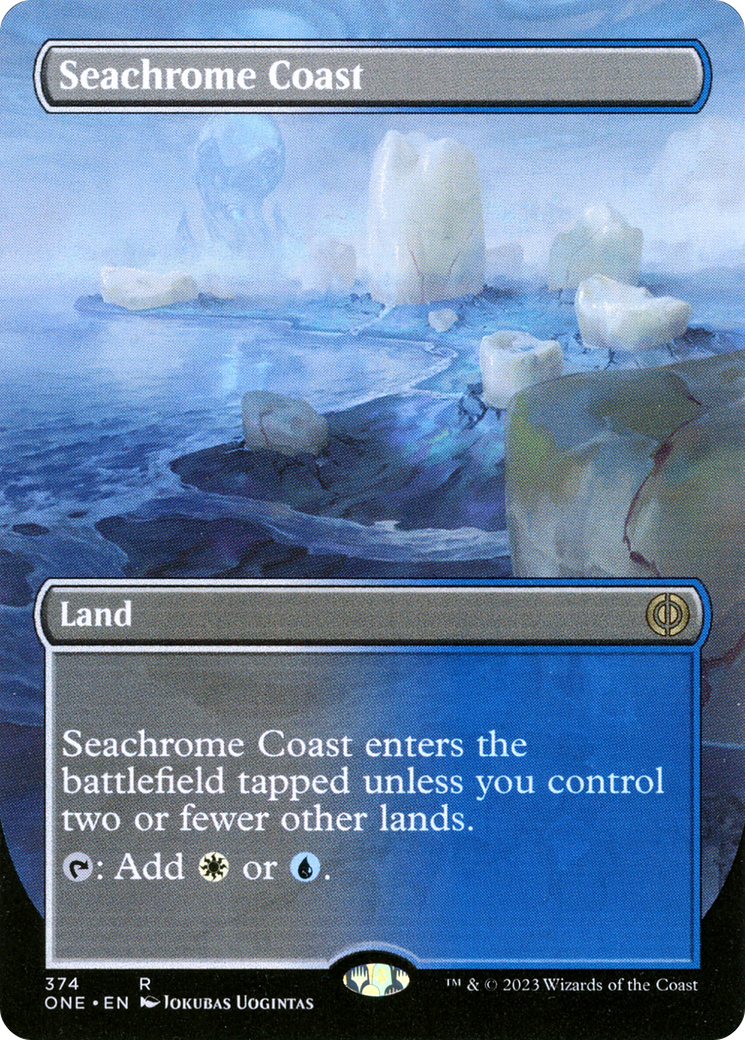 Seachrome Coast (ONE-374) [Phyrexia: All Will Be One] (Borderless) MTG Single Wizards of the Coast