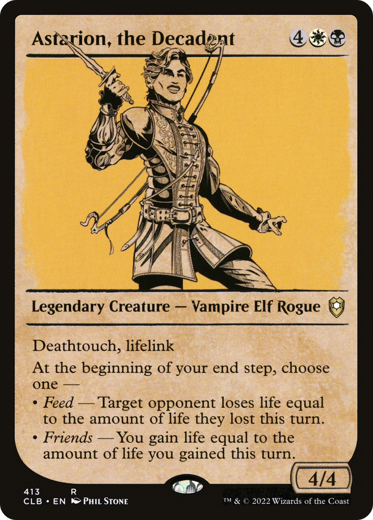 Astarion, the Decadent (CLB-413) [Commander Legends: Battle for Baldur's Gate] (Showcase) MTG Single Wizards of the Coast