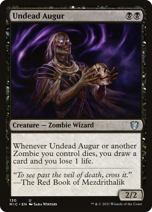 Undead Augur (MIC-130) [Midnight Hunt Commander] MTG Single Wizards of the Coast