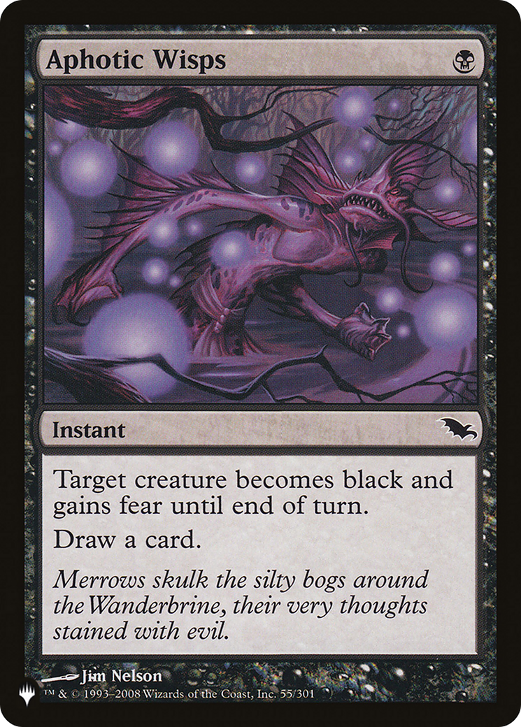 Aphotic Wisps (LIST-SHM-55) [Mystery Booster] The List MTG Single Wizards of the Coast