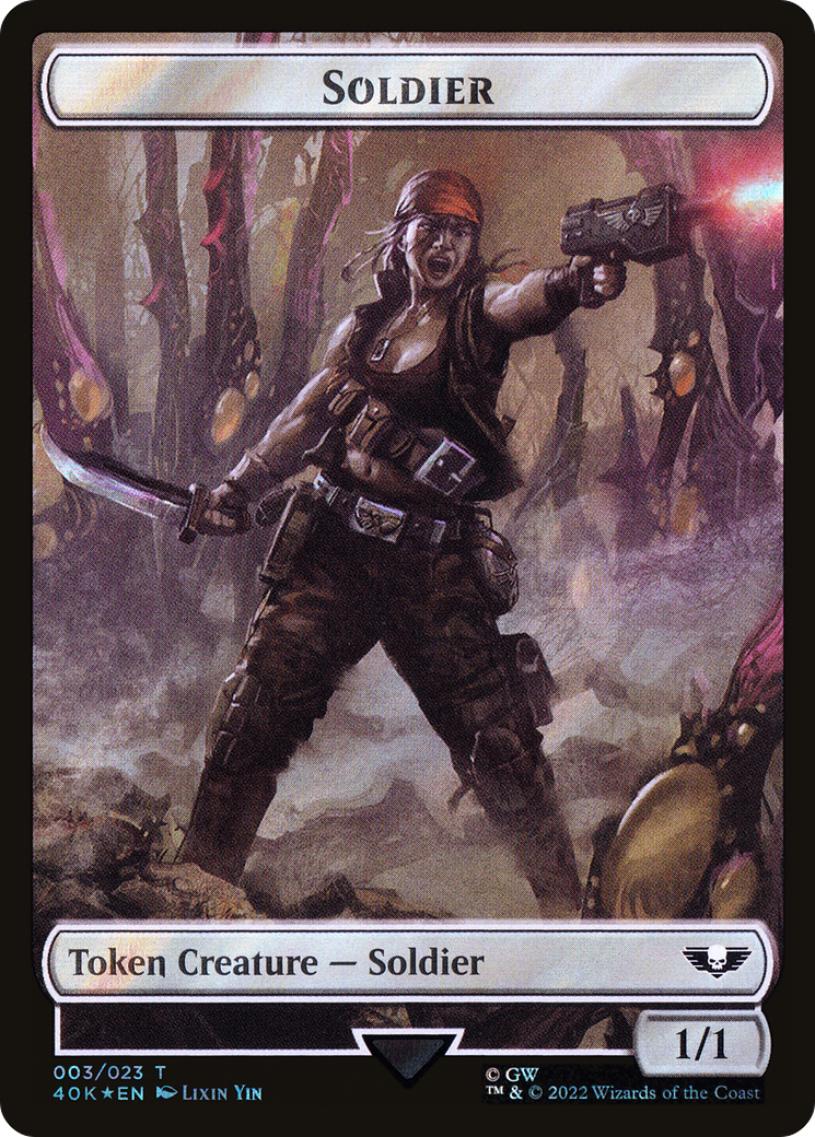 Soldier (T40K-03★) [Tokens] Warhammer 40,000 Tokens Foil MTG Single Wizards of the Coast