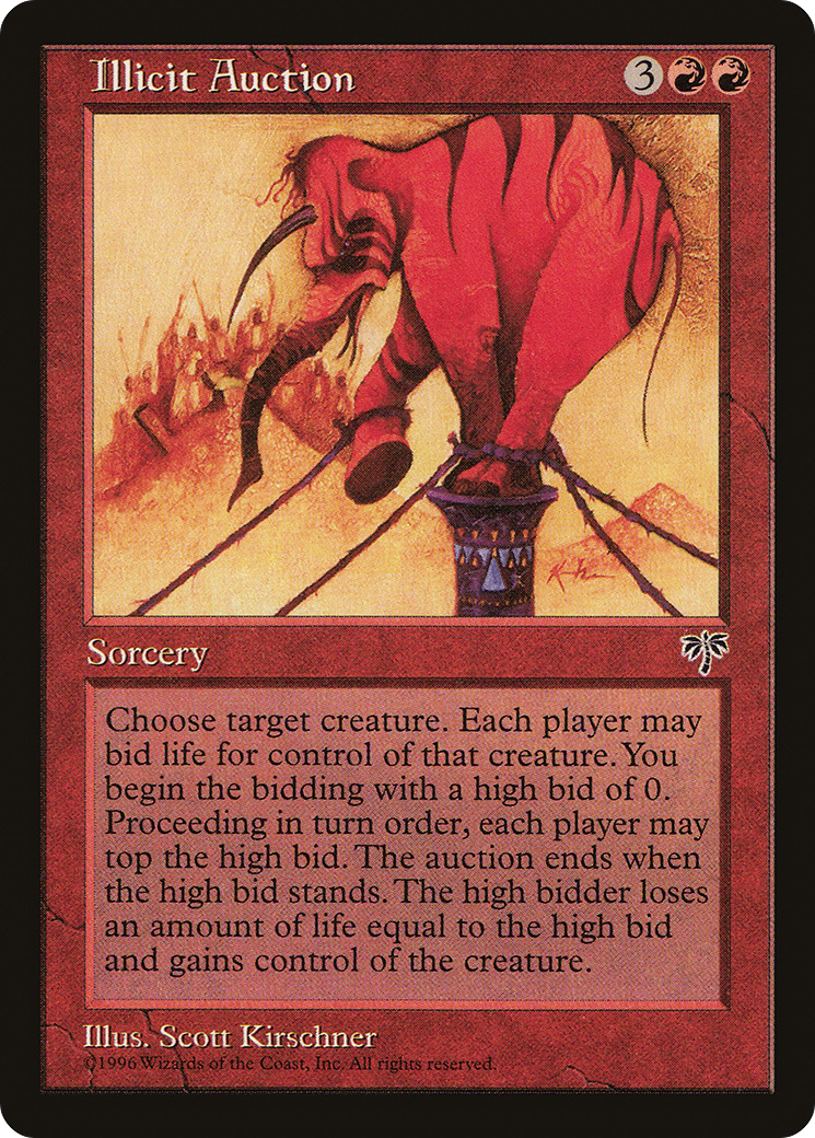 Illicit Auction (MIR-) [Mirage] MTG Single Wizards of the Coast