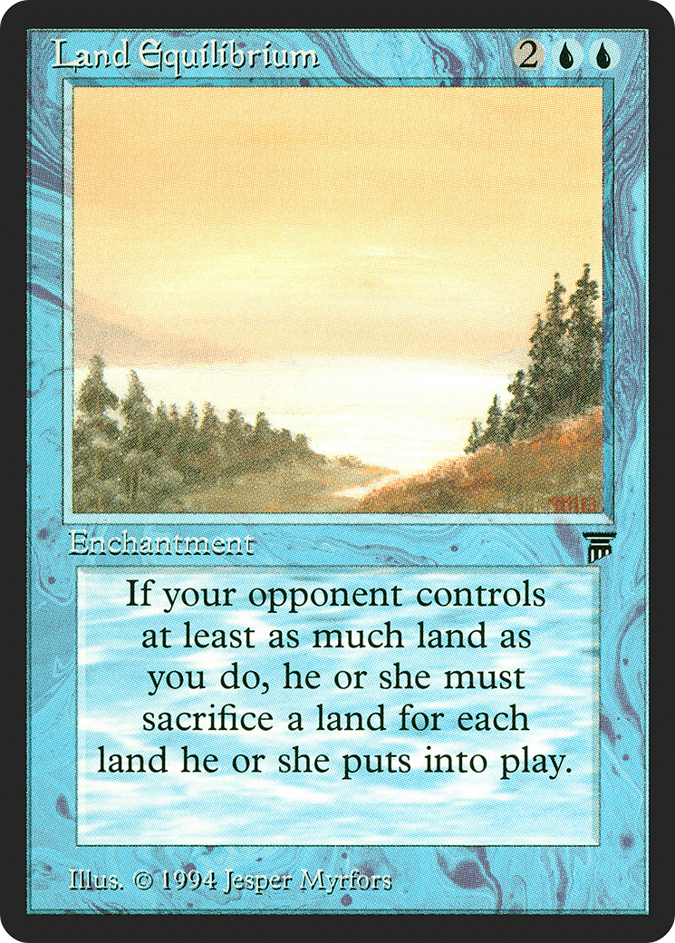 Land Equilibrium (LEG-064) [Oldschool] Legends MTG Single Wizards of the Coast