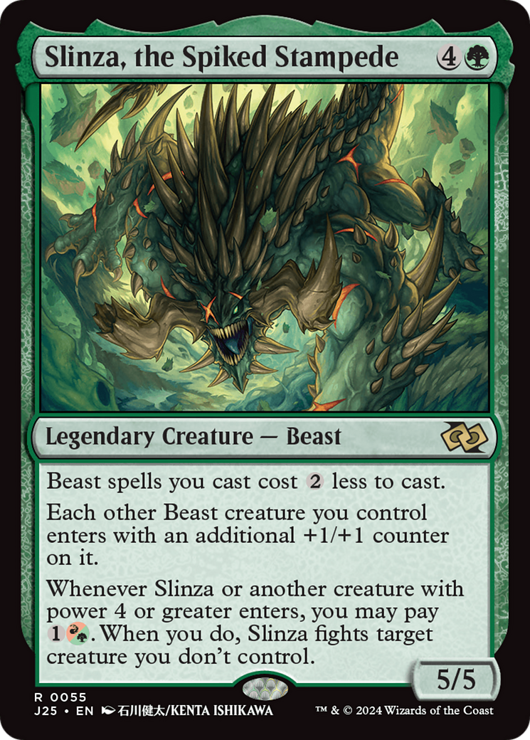 Slinza, the Spiked Stampede (Anime) (J25-055) [Foundations Jumpstart] MTG Single Wizards of the Coast