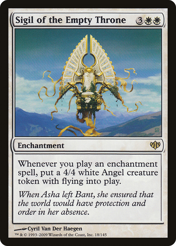 Sigil of the Empty Throne (CON-018) [Conflux] Foil MTG Single Wizards of the Coast