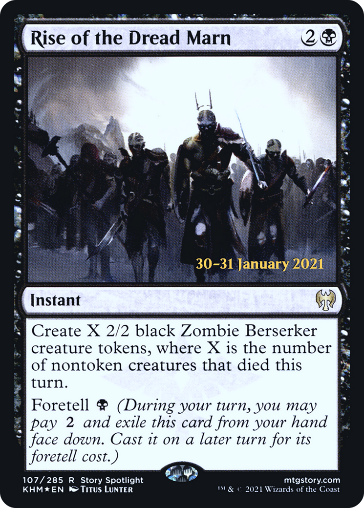 Rise of the Dread Marn (PRE-107) [Kaldheim Promos] Foil MTG Single Wizards of the Coast