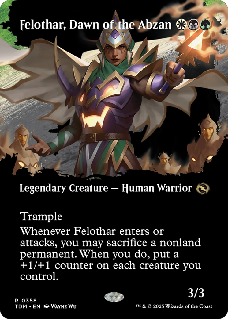 Felothar, Dawn of the Abzan (TDM-358) [Tarkir: Dragonstorm] (Showcase) (Borderless) MTG Single Wizards of the Coast