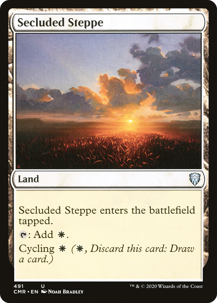 Secluded Steppe (CMR-491) [Commander Legends] MTG Single Wizards of the Coast