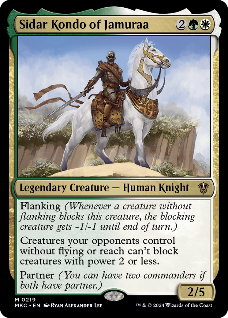 Sidar Kondo of Jamuraa (MKC-219) [Murders at Karlov Manor Commander] MTG Single Wizards of the Coast