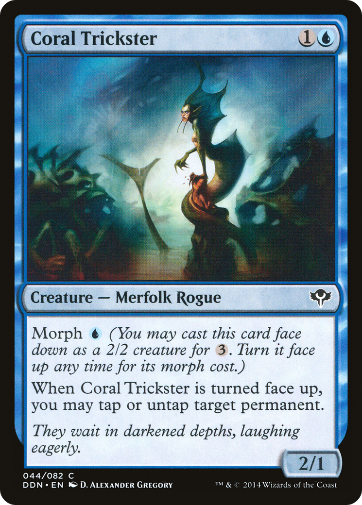 Coral Trickster (DDN-044) [Misc] Duel Decks: Speed vs. Cunning MTG Single Wizards of the Coast