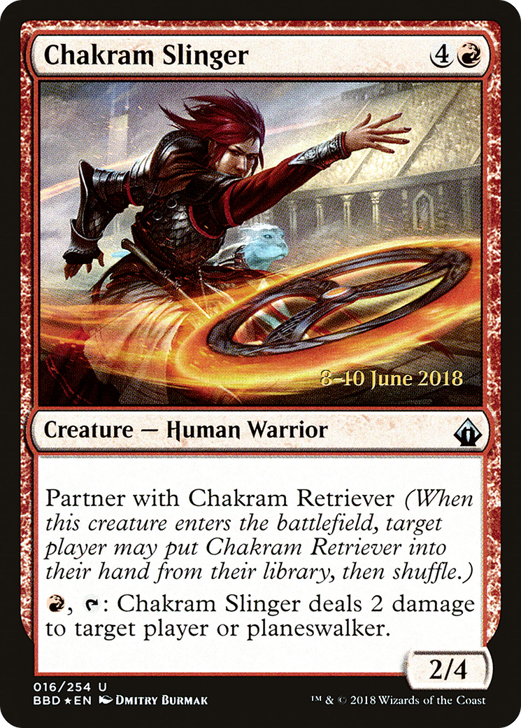 Chakram Slinger (LARP-16S) [Battlebond Promos] Foil MTG Single Wizards of the Coast