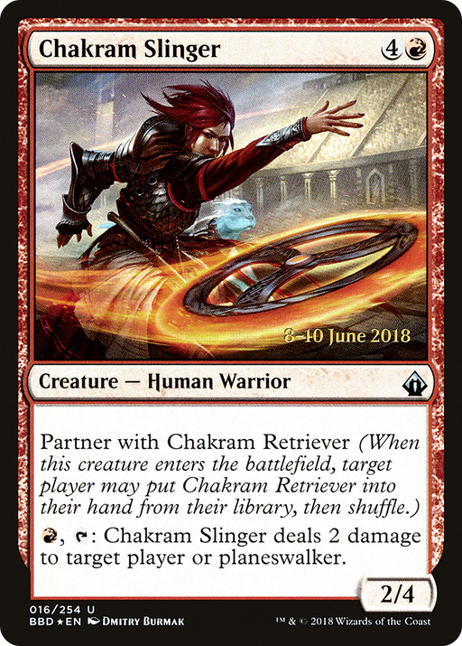 Chakram Slinger (LARP-16S) [Battlebond Promos] Foil MTG Single Wizards of the Coast