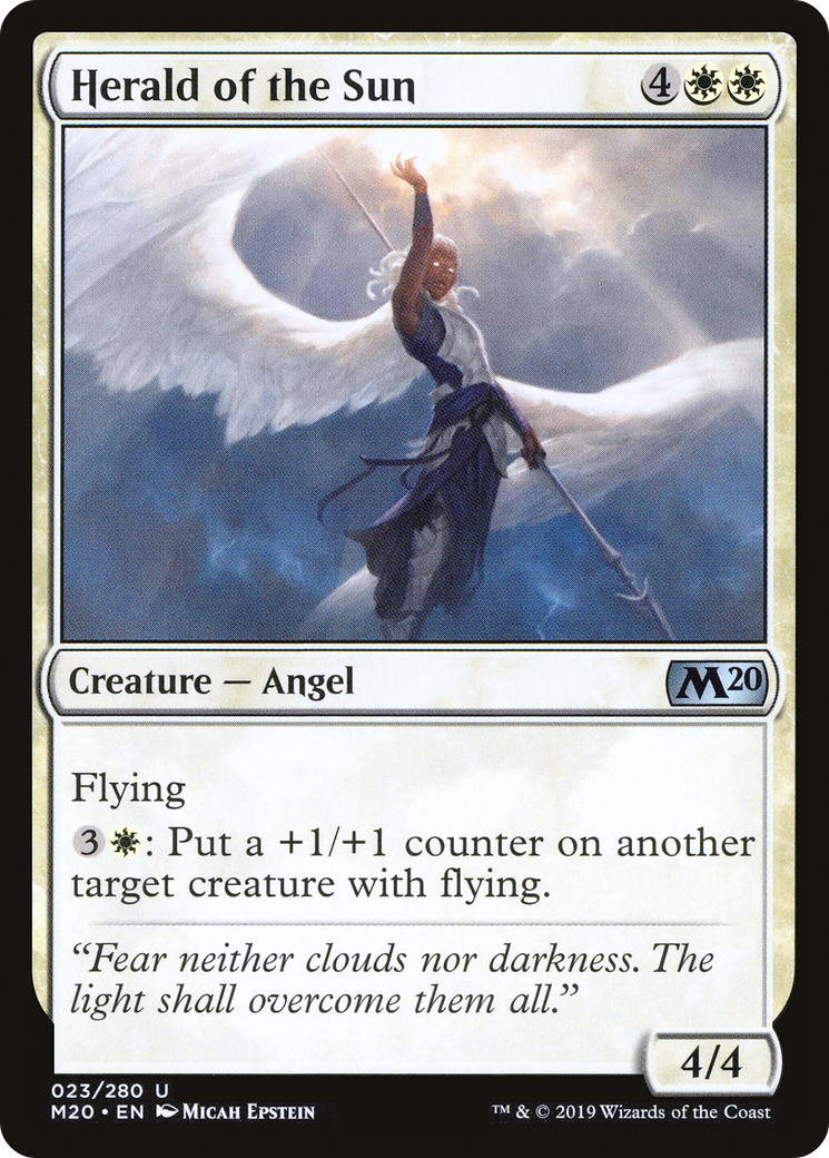 Herald of the Sun (M20-023) [Core Set 2020] Foil MTG Single Wizards of the Coast