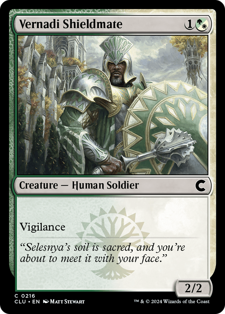 Vernadi Shieldmate (CLU-216) [Ravnica: Clue Edition] MTG Single Wizards of the Coast