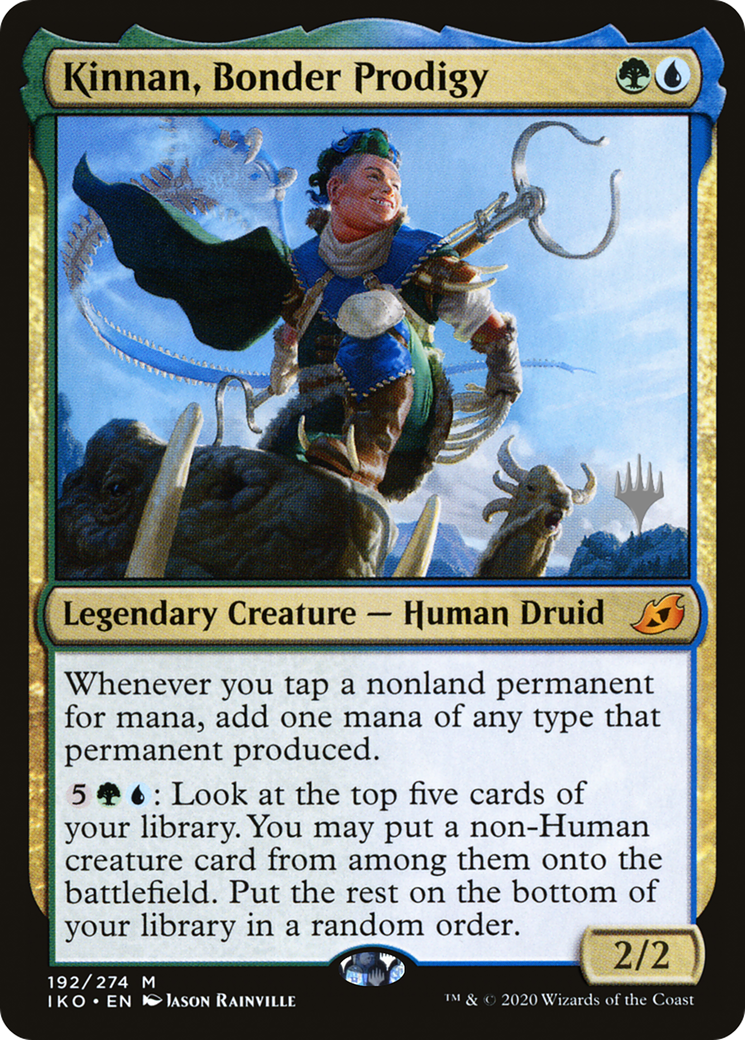 Kinnan, Bonder Prodigy (PPIKO-192) [Ikoria: Lair of Behemoths Promos] Foil MTG Single Wizards of the Coast