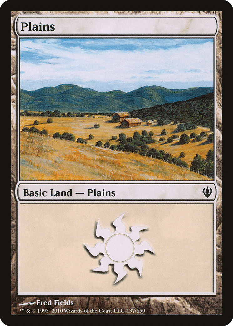 Plains (ARC-137) [Misc] Archenemy MTG Single Wizards of the Coast