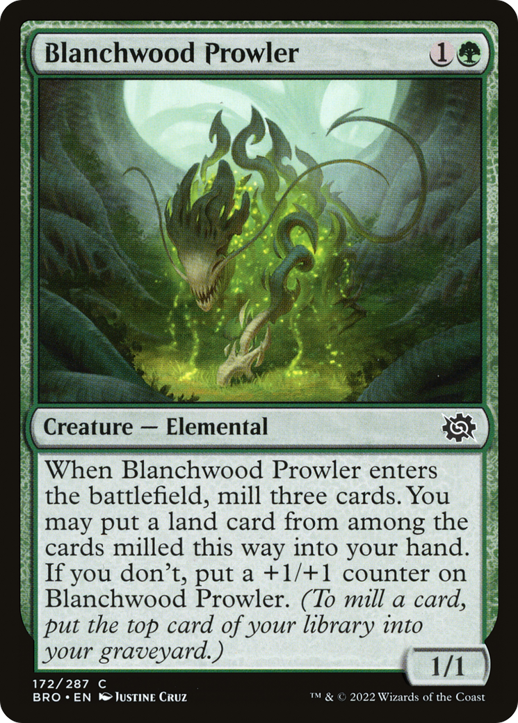 Blanchwood Prowler (BRO-172) [The Brothers' War] MTG Single Wizards of the Coast