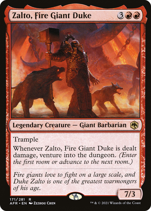 Zalto, Fire Giant Duke (AFR-171) [Adventures in the Forgotten Realms] MTG Single Wizards of the Coast