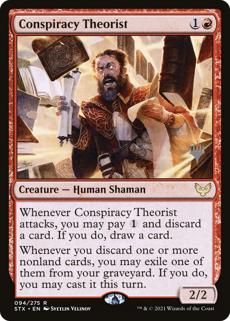 Conspiracy Theorist (PPSTX-94P) [Strixhaven: School of Mages Promos] Foil MTG Single Wizards of the Coast