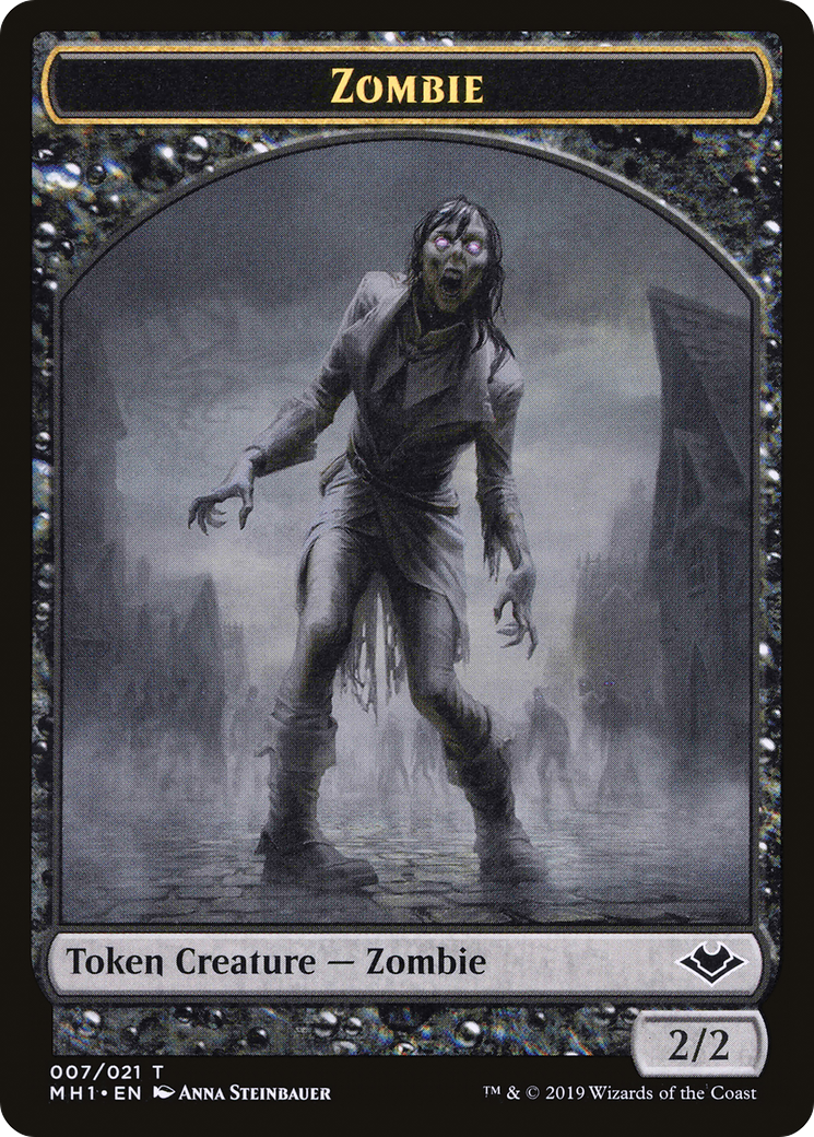 Zombie Token (MH1-007) [Tokens] Modern Horizons Tokens Foil MTG Single Wizards of the Coast