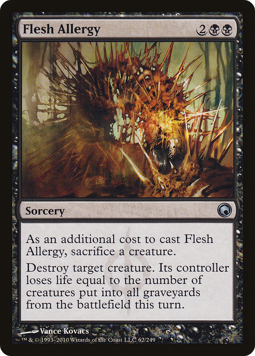 Flesh Allergy (SOM-062) [Scars of Mirrodin] Foil MTG Single Wizards of the Coast