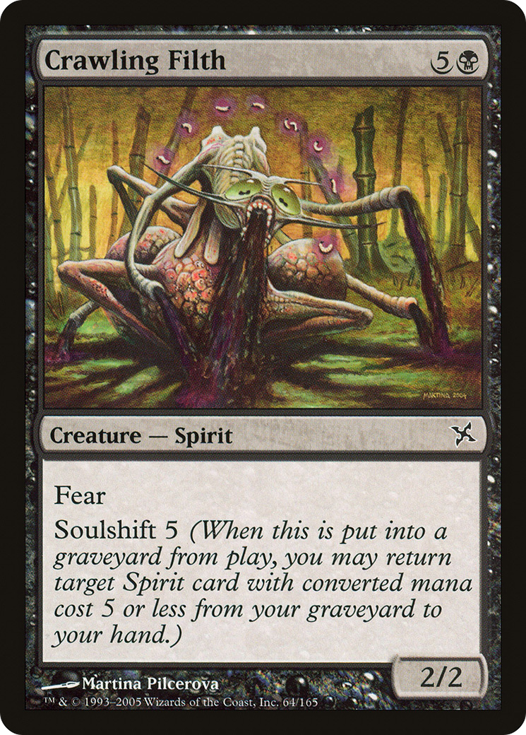 Crawling Filth (BOK-064) [Betrayers of Kamigawa] Foil MTG Single Wizards of the Coast