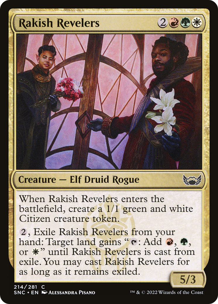 Rakish Revelers (SNC-214) [Streets of New Capenna] Foil MTG Single Wizards of the Coast