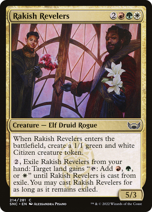 Rakish Revelers (SNC-214) [Streets of New Capenna] Foil MTG Single Wizards of the Coast